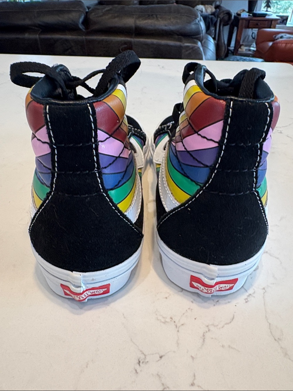 NWOT Vans Sk8-Hi Reissue 'Refract - White' High Tops Unisex - Picture 3 of 6